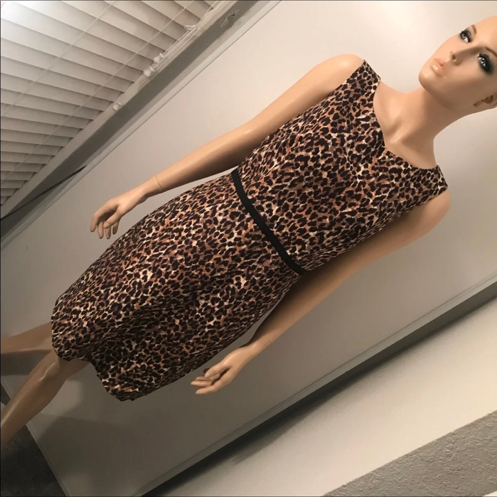 Ann Taylor Loft leopard dress